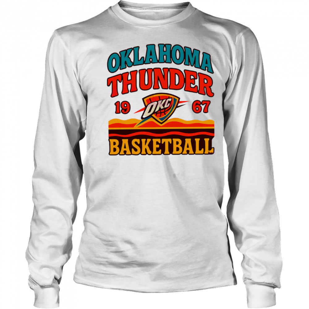 Oklahoma City Thunder Retro Basketball Vintage Game Day 1967 shirt Long Sleeved