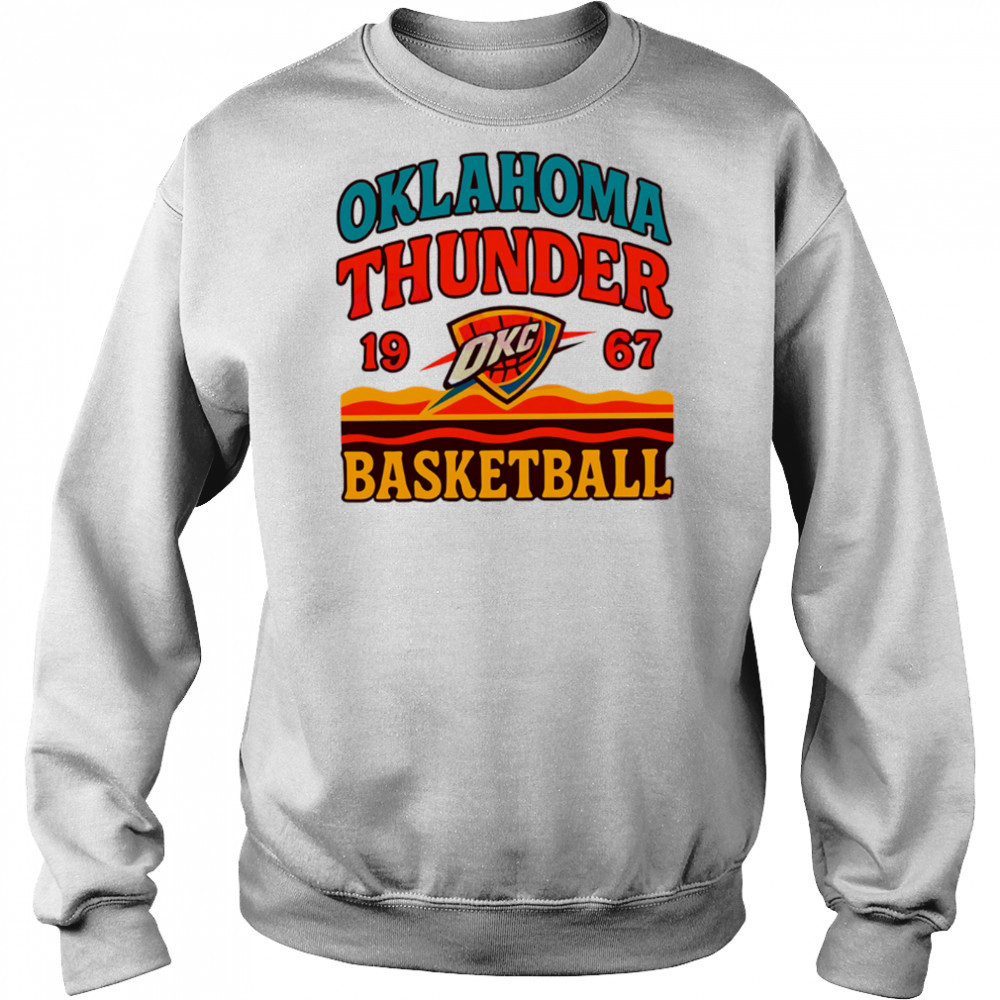 Oklahoma City Thunder Retro Basketball Vintage Game Day 1967 shirt Sweatshirt