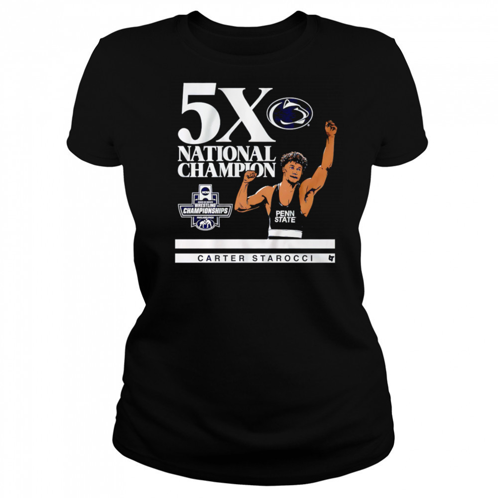 Penn State Nittany Lions Carter Starocci 5X shirt Women's T-shirt