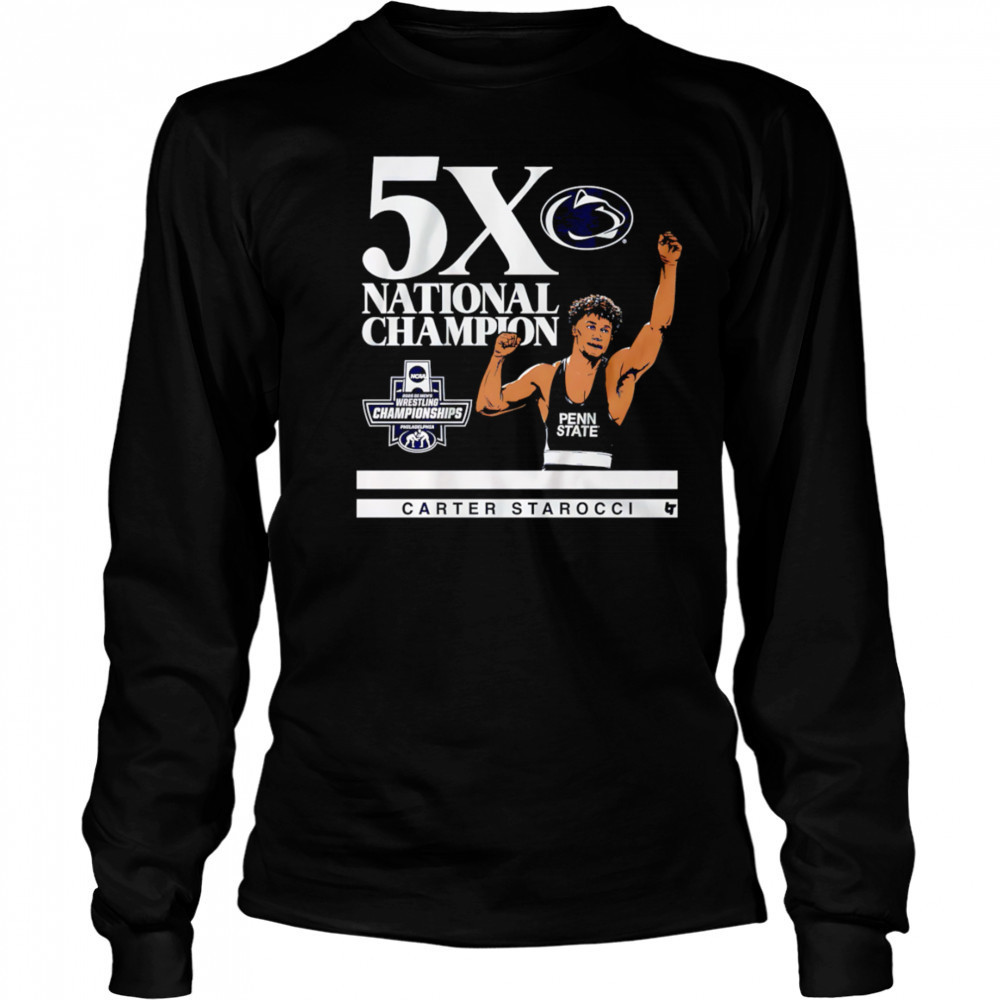Penn State Nittany Lions Carter Starocci 5X shirt Long Sleeved