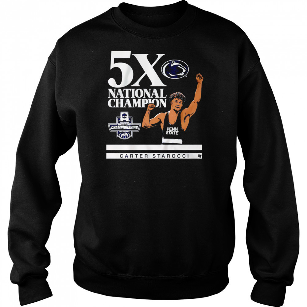 Penn State Nittany Lions Carter Starocci 5X shirt Sweatshirt