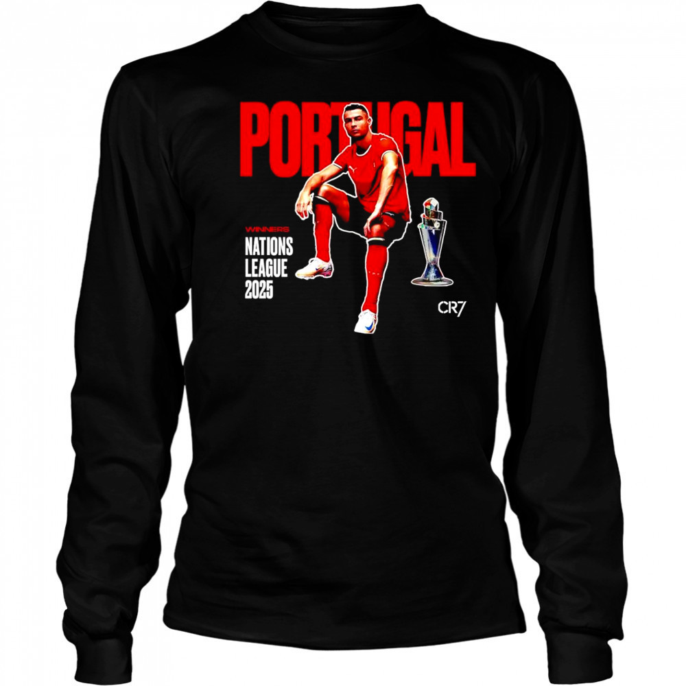 Portugal winners Nations League 2025 Cristiano Ronaldo shirt Long Sleeved