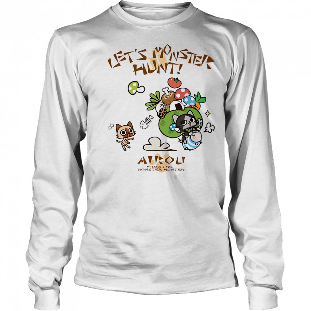 Airou From Monster Hunter shirt Long Sleeved