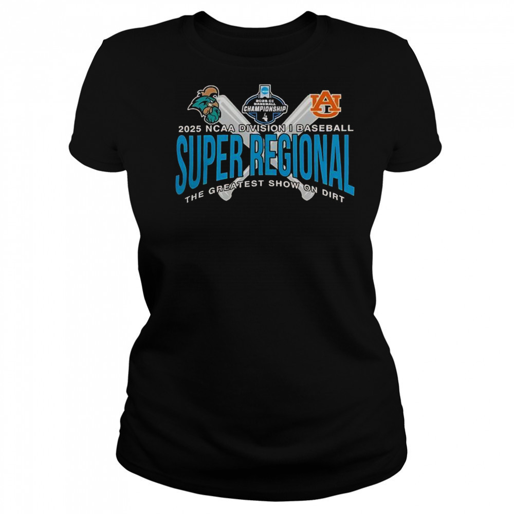 Auburn Tigers Vs Coastal Carolina 2025 NCAA Baseball Super Regional T-Shirt Women's T-shirt