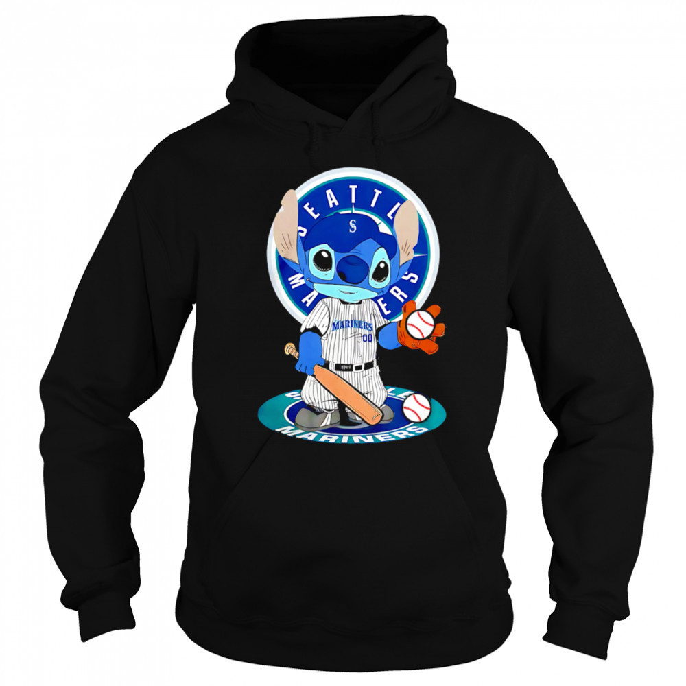Baby Stitch Seattle Mariners Baseball Logo shirt Hoodie