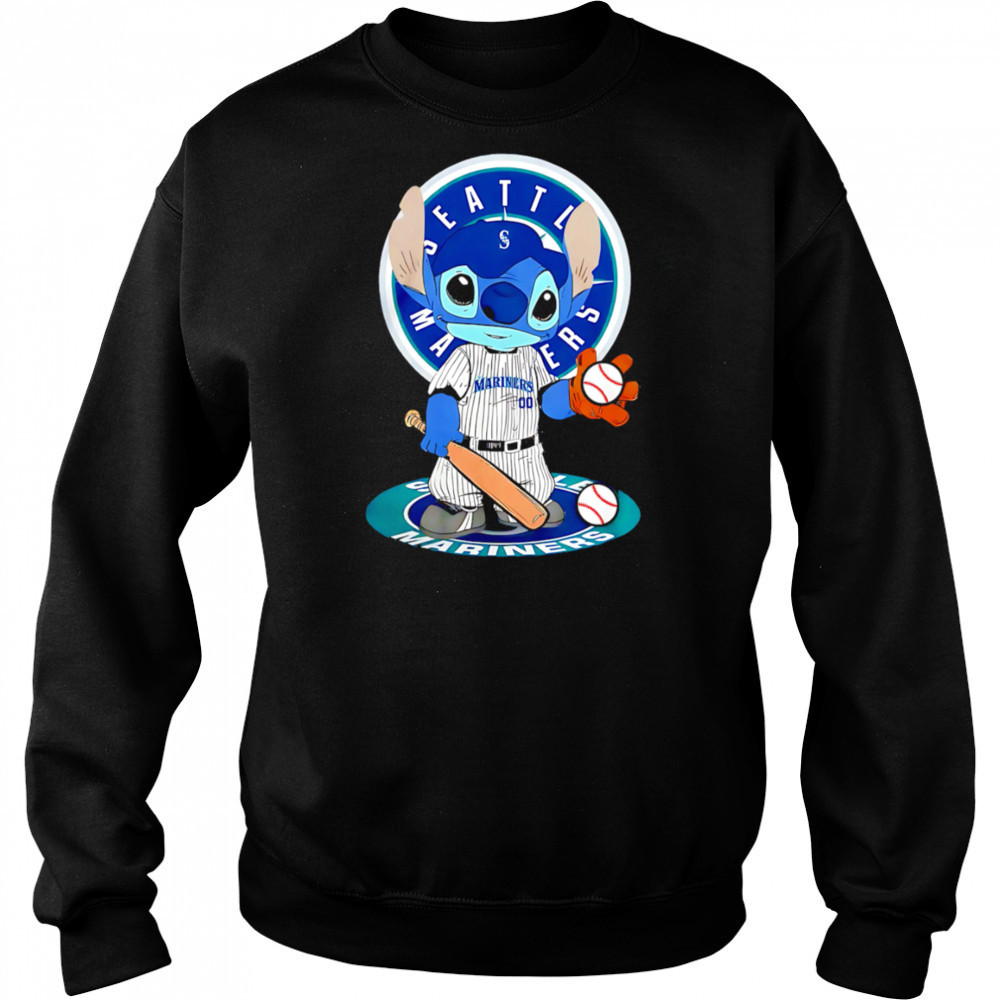 Baby Stitch Seattle Mariners Baseball Logo shirt Sweatshirt
