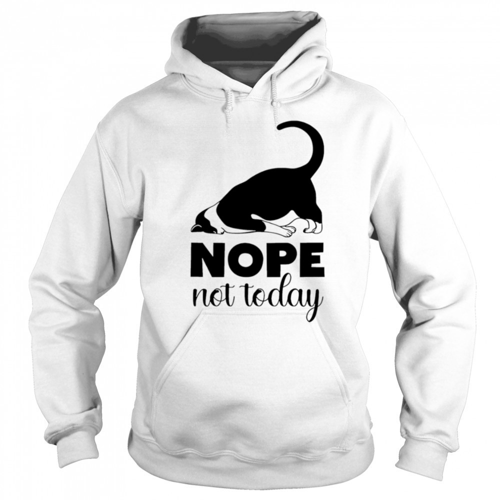 Cat nope not today shirt Hoodie