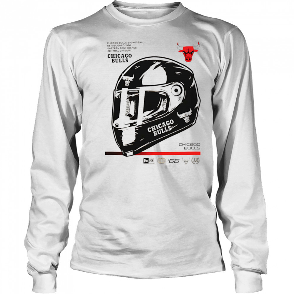 Chicago Bulls Racing Helmet vintage shirt Long Sleeved