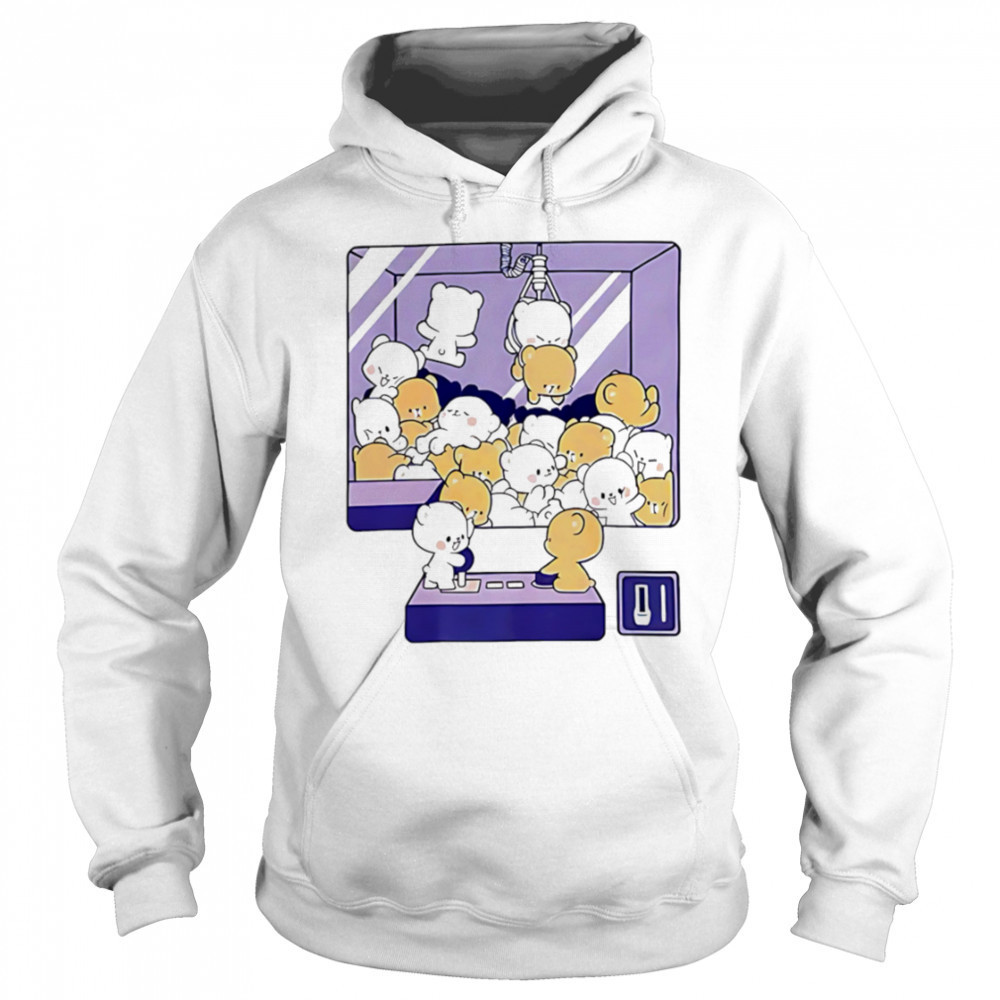 Claw Machine cute pink bears shirt Hoodie