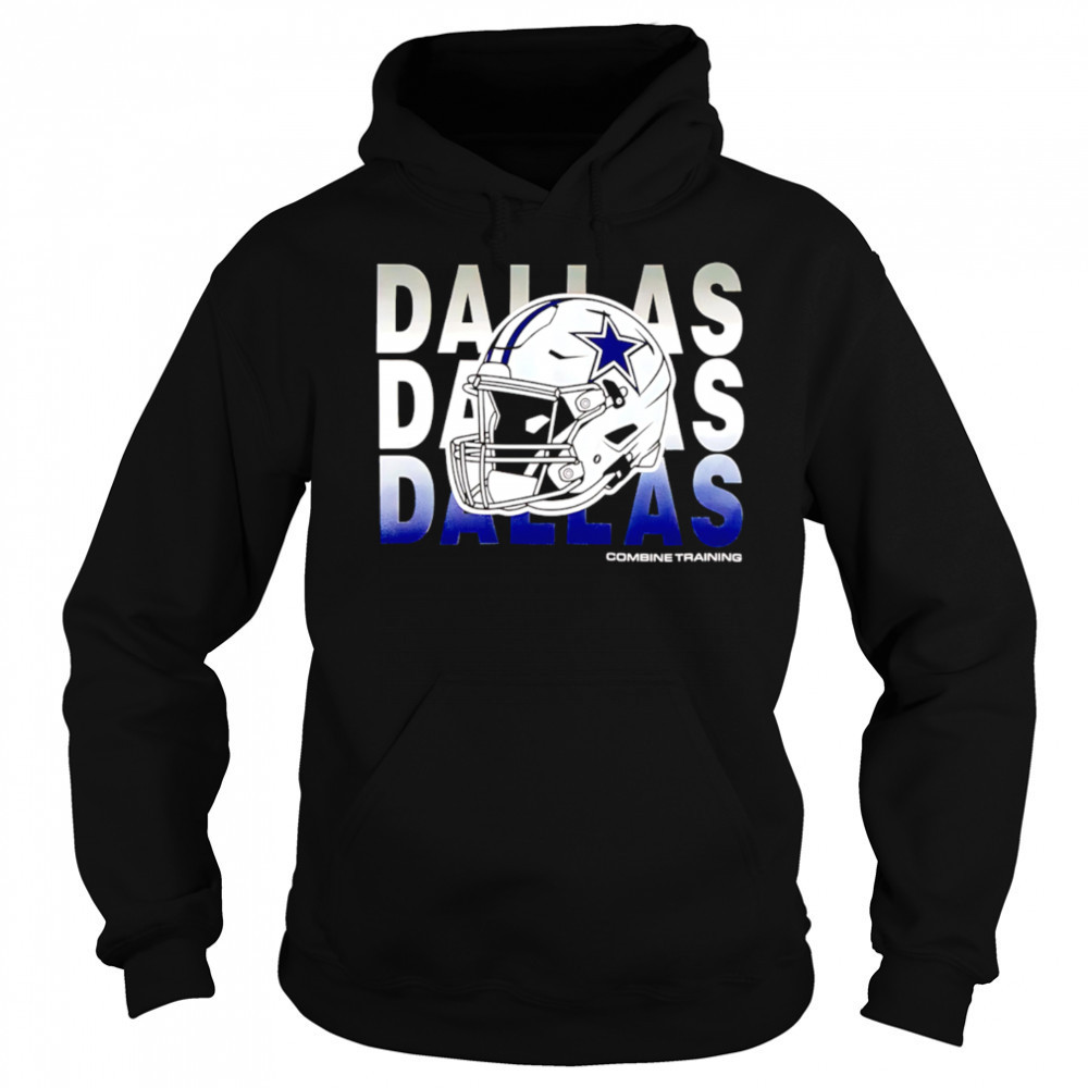 Dallas Cowboys repeat helmet combine training 2025 shirt Hoodie