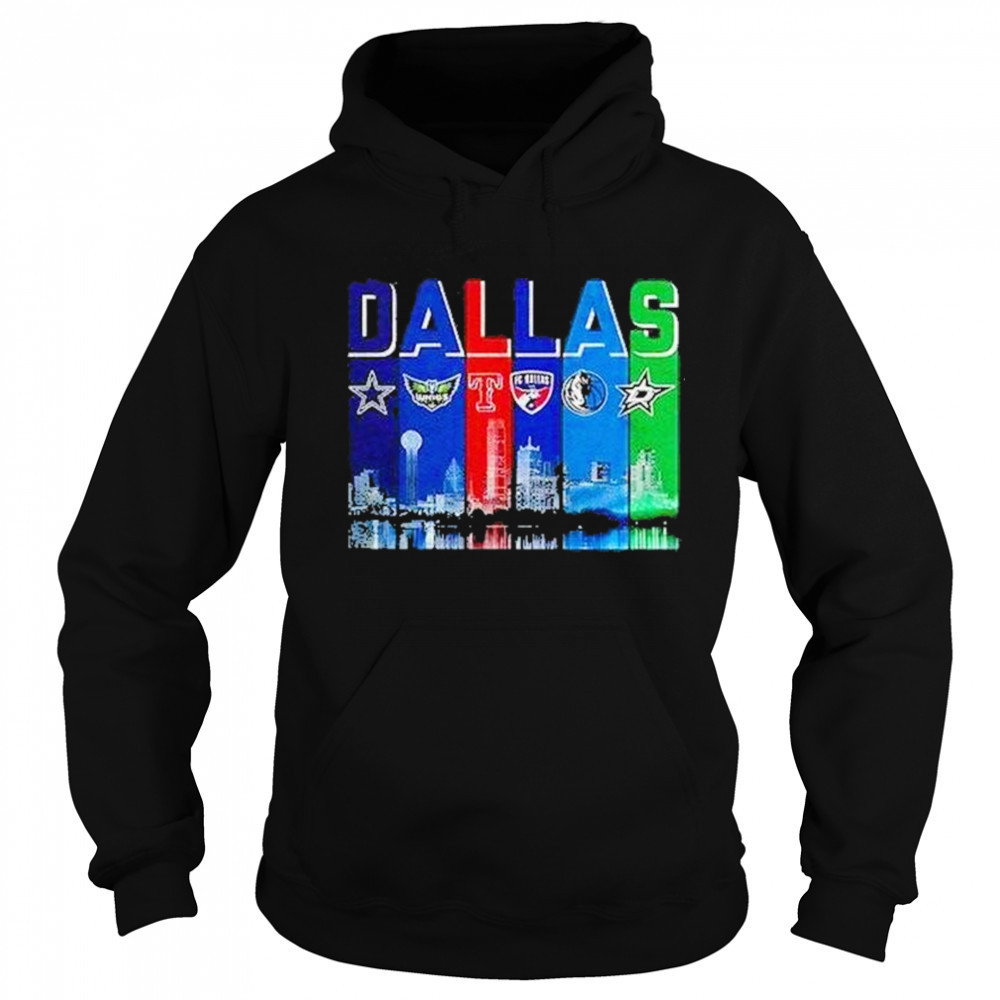 Dallas Skyline City Sports Team Logo Shirt Hoodie
