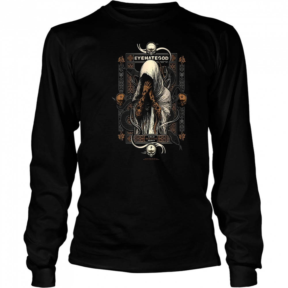 Eyehategod Munich Backstage Club 11 Jun 2025 Poster T-Shirt Long Sleeved