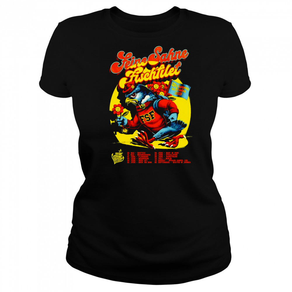 Feine Sahne Fischfilet Wir Kommen in Frieden Tour 2025 shirt Women's T-shirt