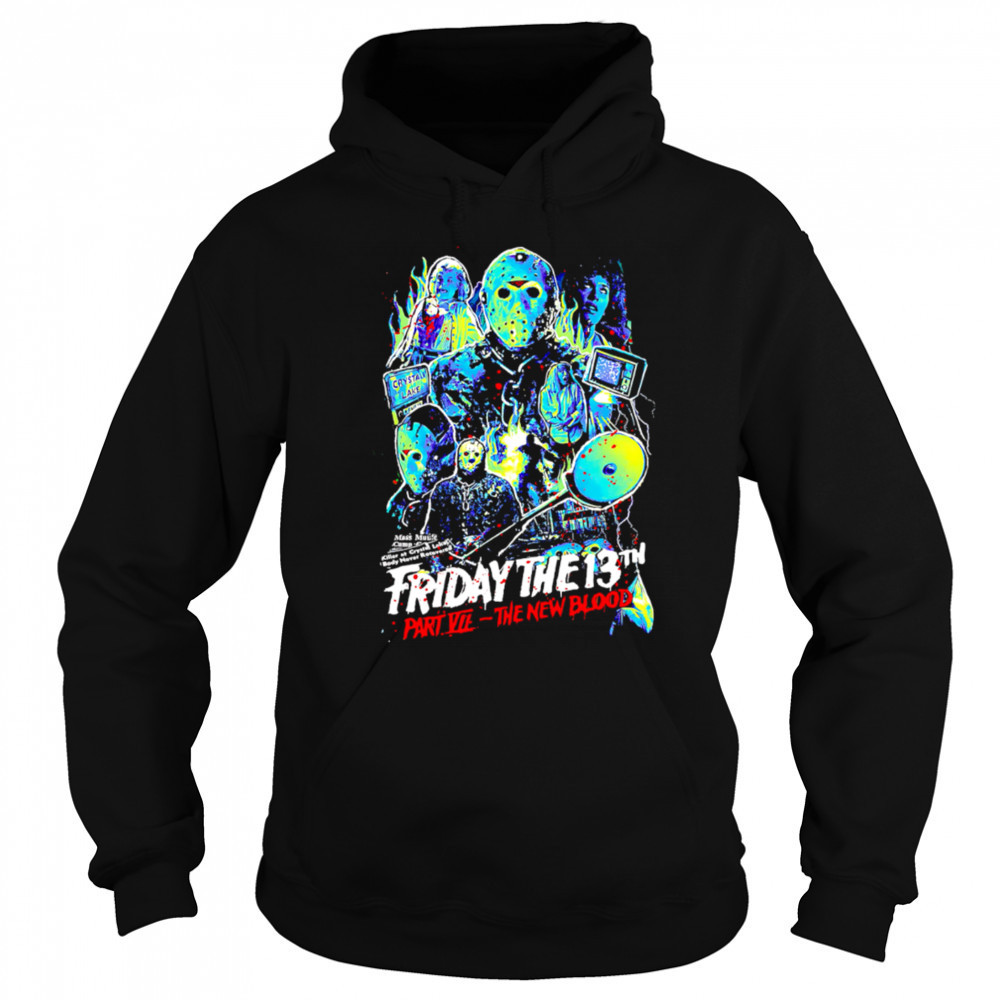 Friday The 13th Part Vii The New Blood Horros graphic retro shirt Hoodie