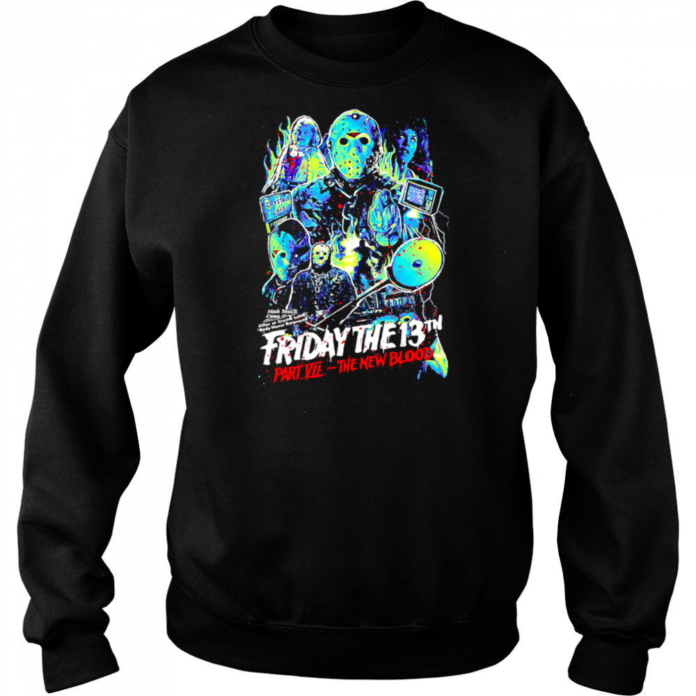 Friday The 13th Part Vii The New Blood Horros graphic retro shirt Sweatshirt