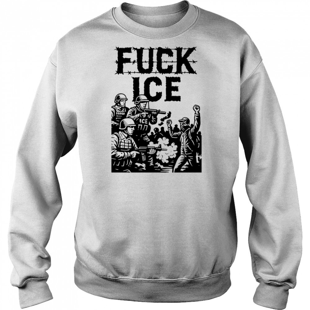 Fuck Ice Barbed Wire Protest Immigration Rights Graphic shirt Sweatshirt