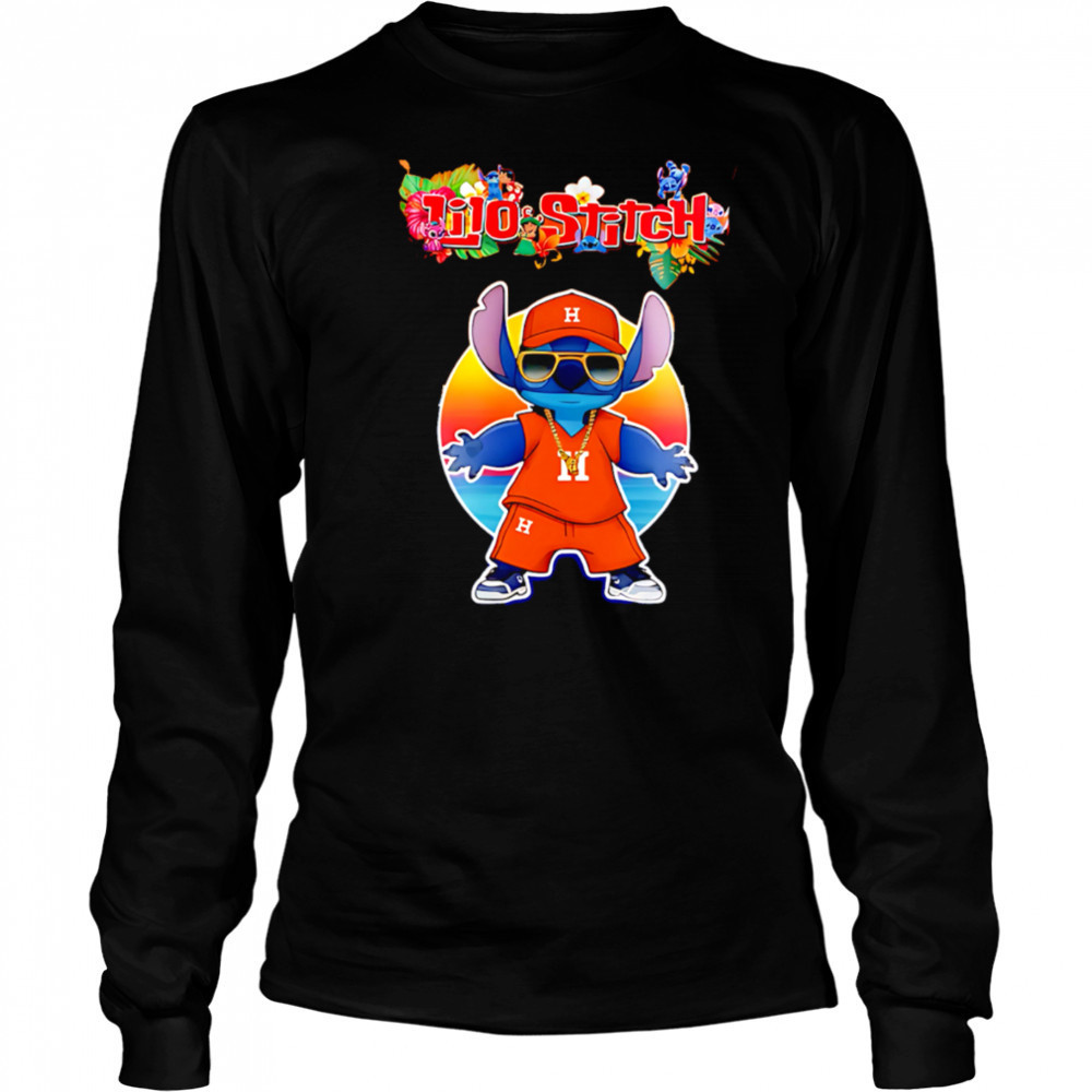 Houston Astros x Lilo and Stitch Baseball shirt Long Sleeved