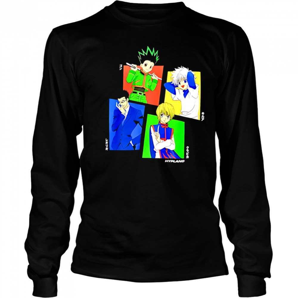 Hunter hunter gon leorio kurapika zoldyck shirt Long Sleeved