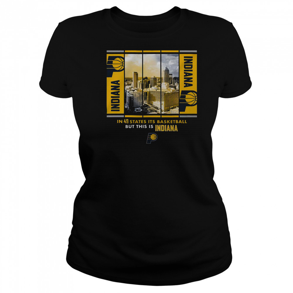 Indiana Pacers Stadium Essentials Skyline Boxout T-Shirt Women's T-shirt