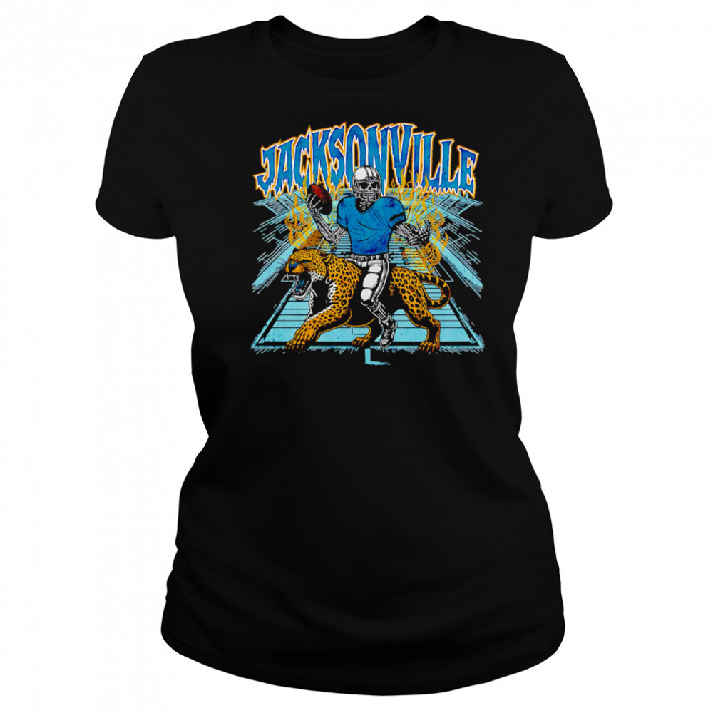 Jacksonville Football Skeleton graphic shirt Women's T-shirt