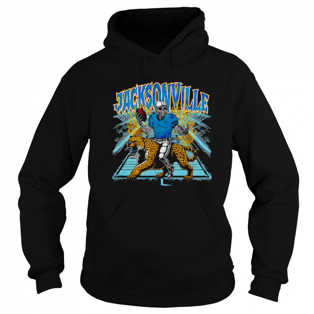 Jacksonville Football Skeleton graphic shirt Hoodie