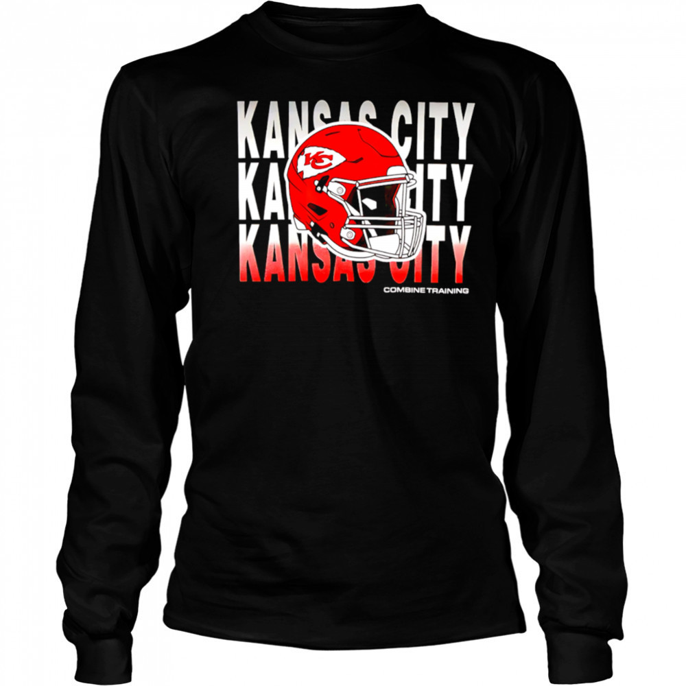 Kansas City Chiefs repeat helmet combine training 2025 shirt Long Sleeved