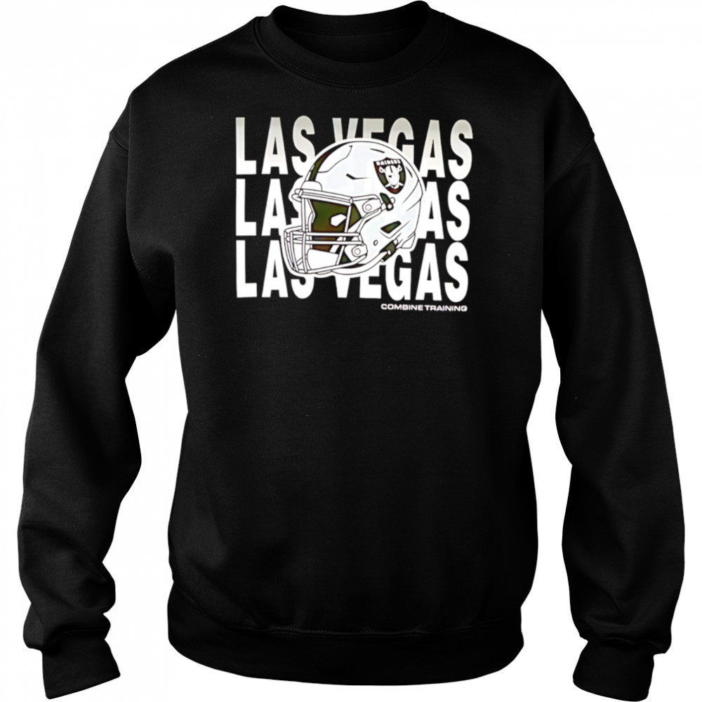 Las Vegas Raiders repeat helmet combine training 2025 shirt Sweatshirt