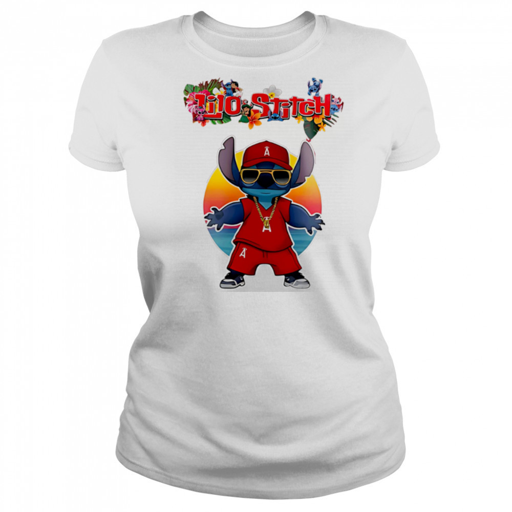 Los Angeles Angels x Lilo and Stitch Baseball shirt Women's T-shirt