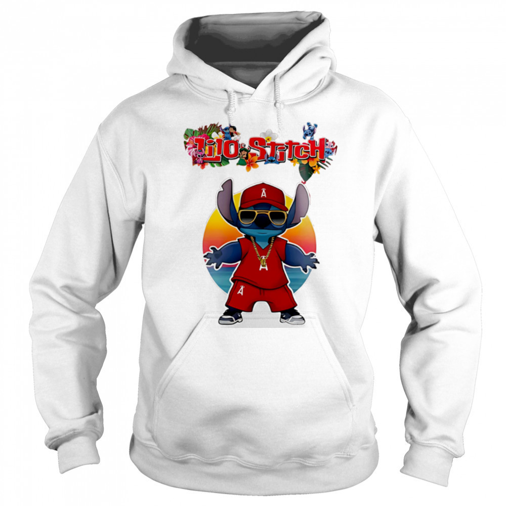 Los Angeles Angels x Lilo and Stitch Baseball shirt Hoodie