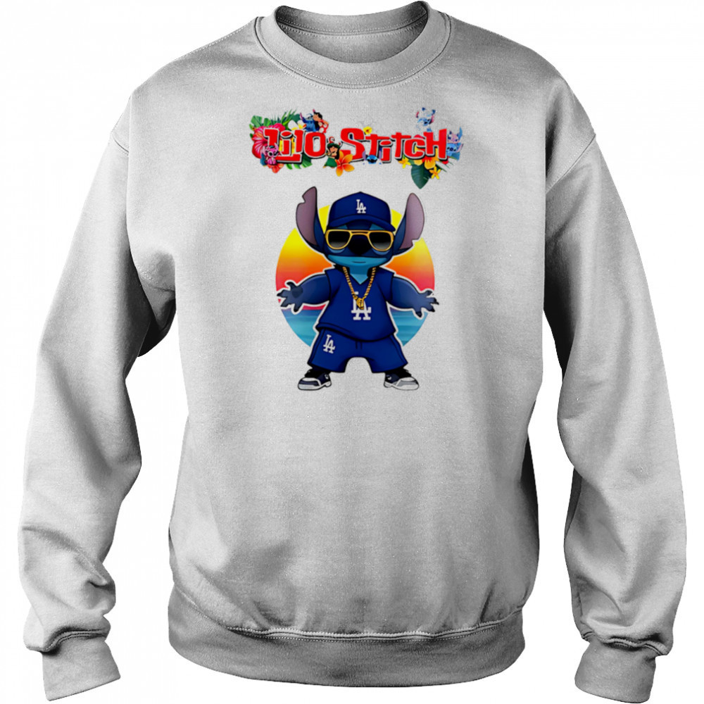 Los Angeles Dodgers x Lilo and Stitch Baseball shirt Sweatshirt