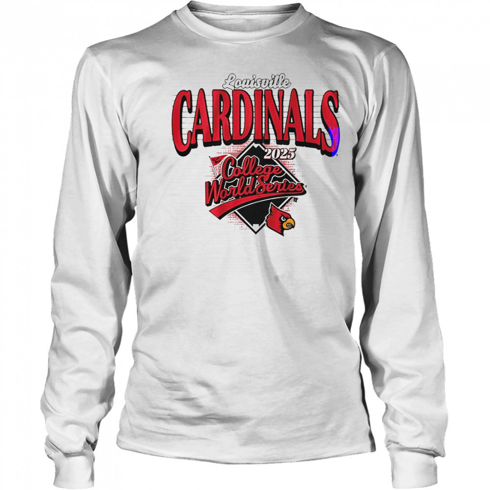 Louisville Baseball 2025 College World Series T-Shirt Long Sleeved