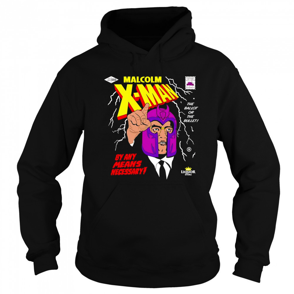 Malcolm X-man by any means necessary shirt Hoodie