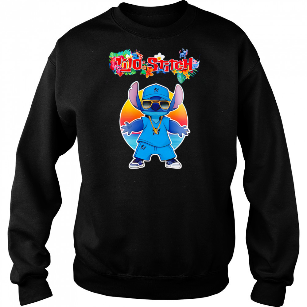 Miami Marlins x Lilo and Stitch Baseball shirt Sweatshirt