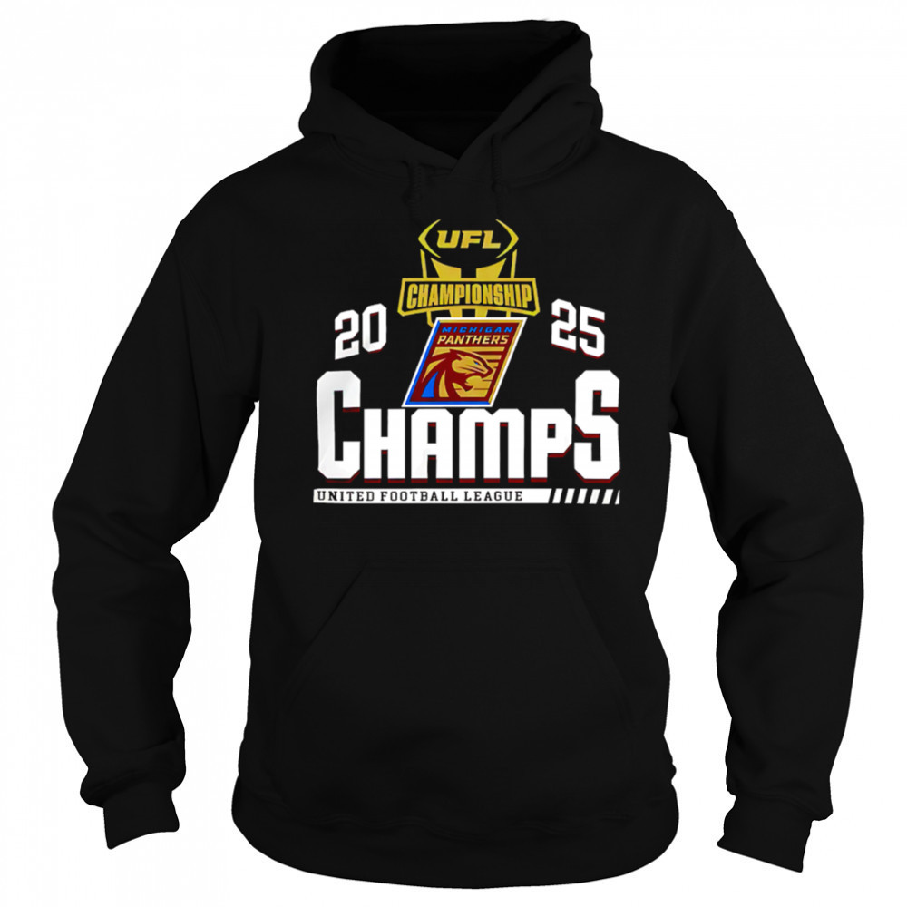 Michigan Panthers 2025 United Football League Champs shirt Hoodie
