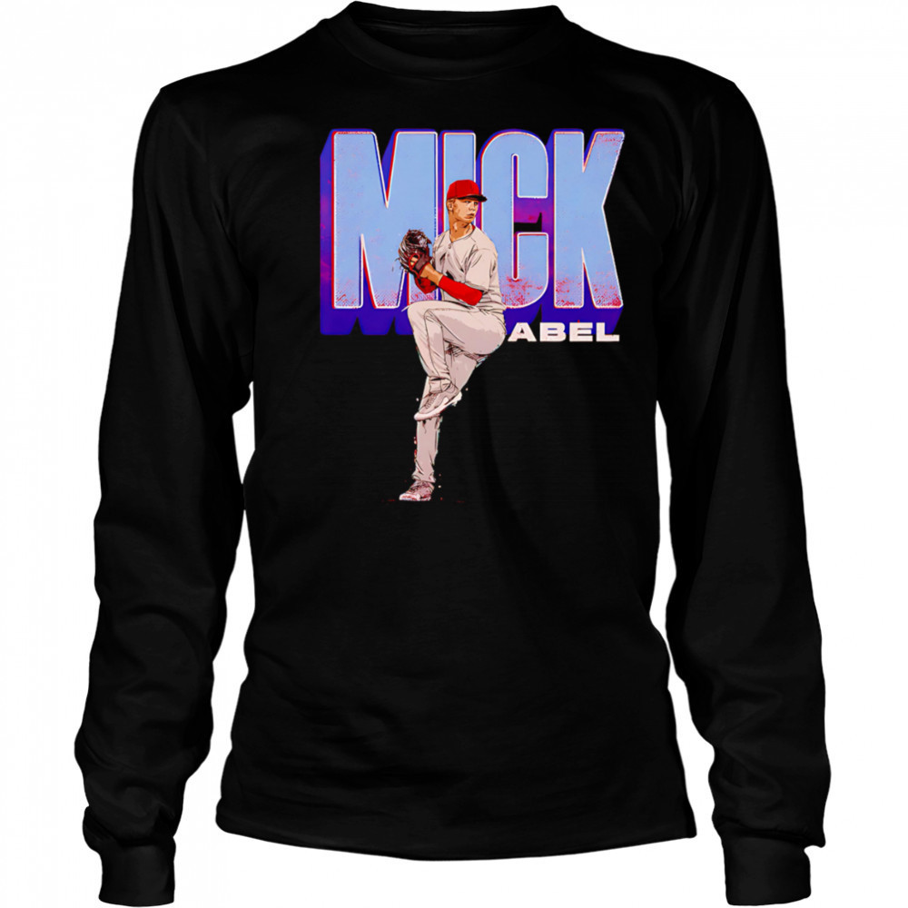 Mick Abel Philadelphia Bold baseball shirt Long Sleeved