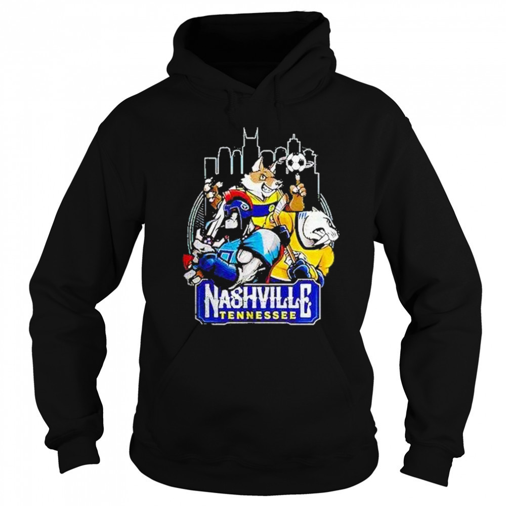 Nashville Tennessee Sports Team Mascot Shirt Hoodie