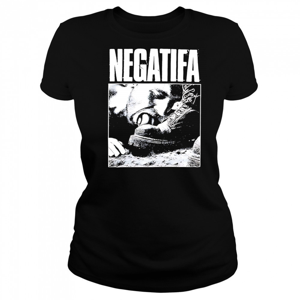 Negatifa licking shoe retro shirt Women's T-shirt