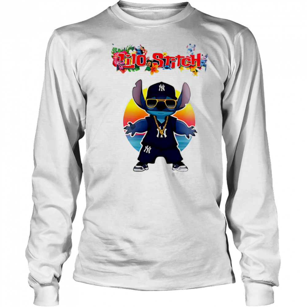 New York Yankees x Lilo and Stitch Baseball shirt Long Sleeved