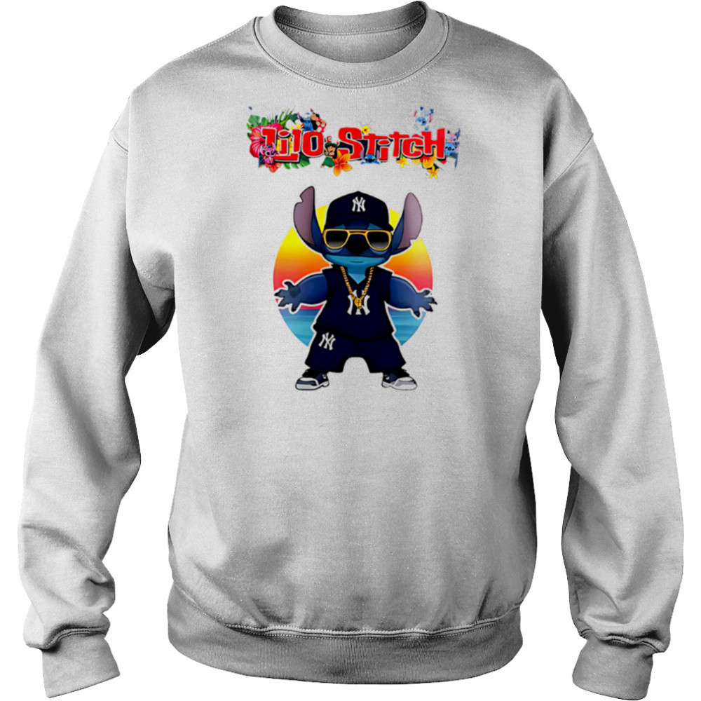 New York Yankees x Lilo and Stitch Baseball shirt Sweatshirt