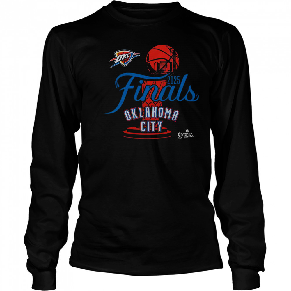 Oklahoma City Thunder Stadium Essentials 2025 NBA Finals Cruise T-Shirt Long Sleeved