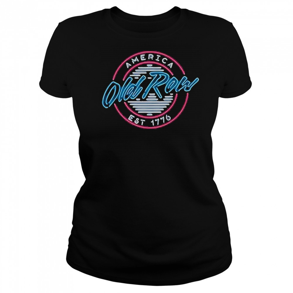 Old Row USA Neon Circle Logo T-Shirt Women's T-shirt