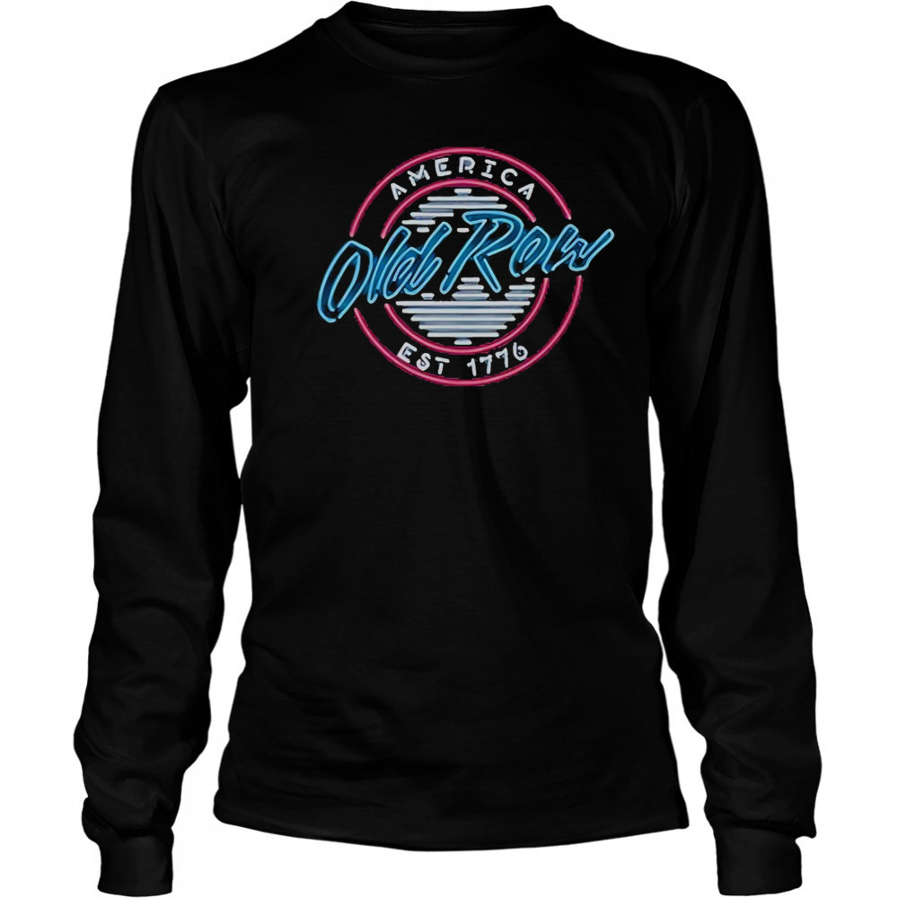 Old Row USA Neon Circle Logo T-Shirt Long Sleeved