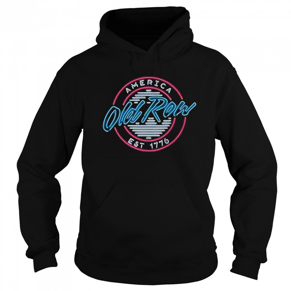 Old Row USA Neon Circle Logo T-Shirt Hoodie