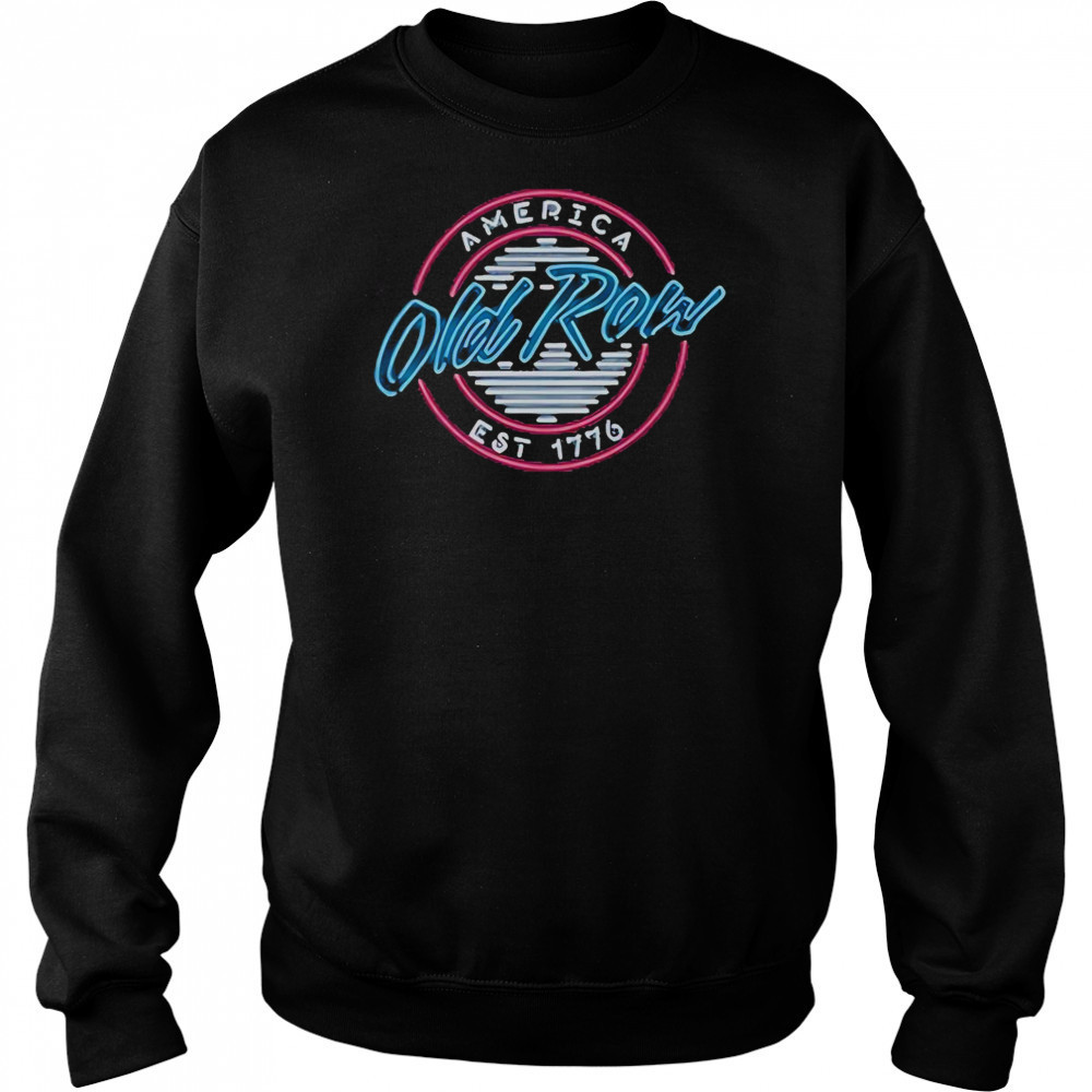 Old Row USA Neon Circle Logo T-Shirt Sweatshirt