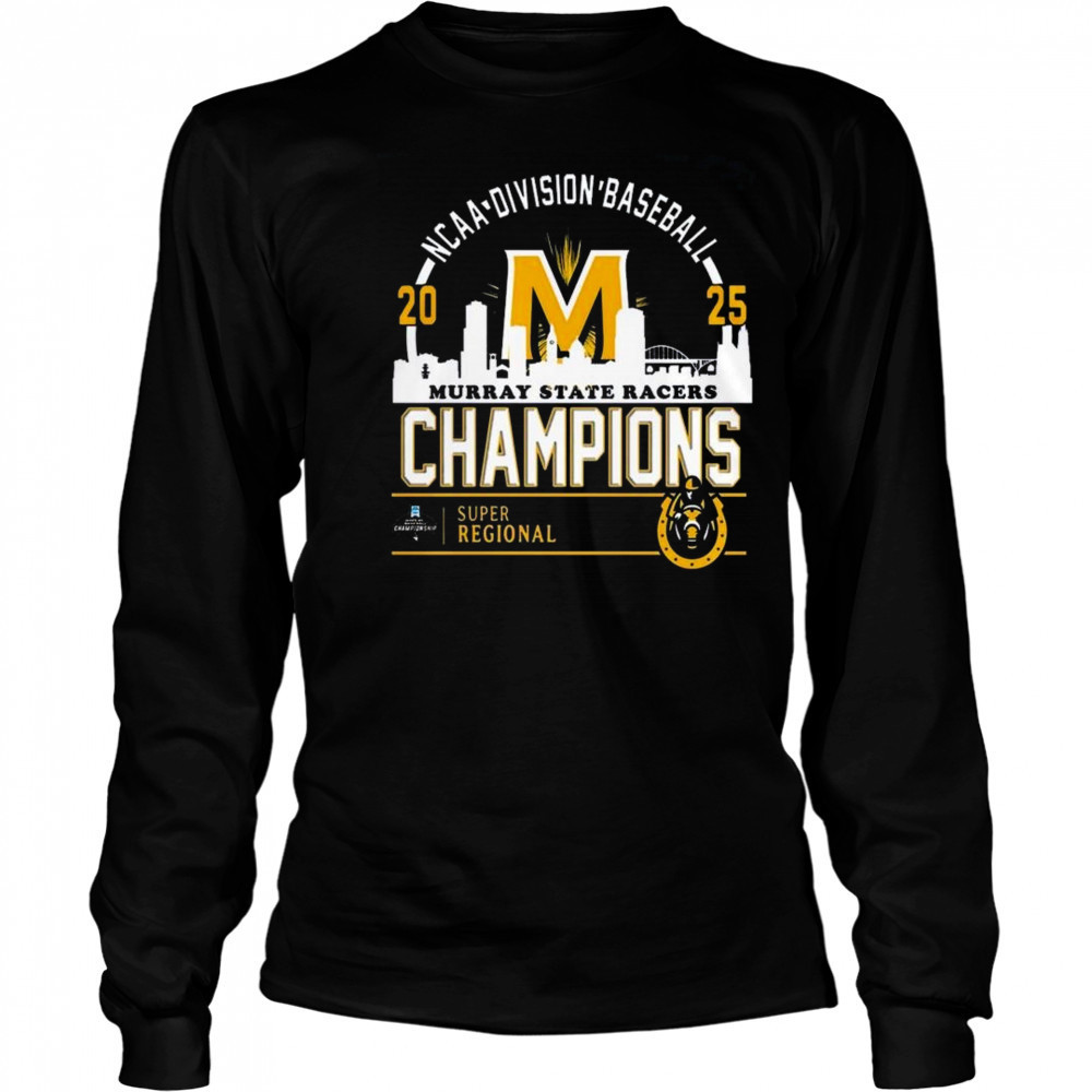 Omaha Murray State Baseball 2025 Super Regional Champions Skyline Shirt Long Sleeved