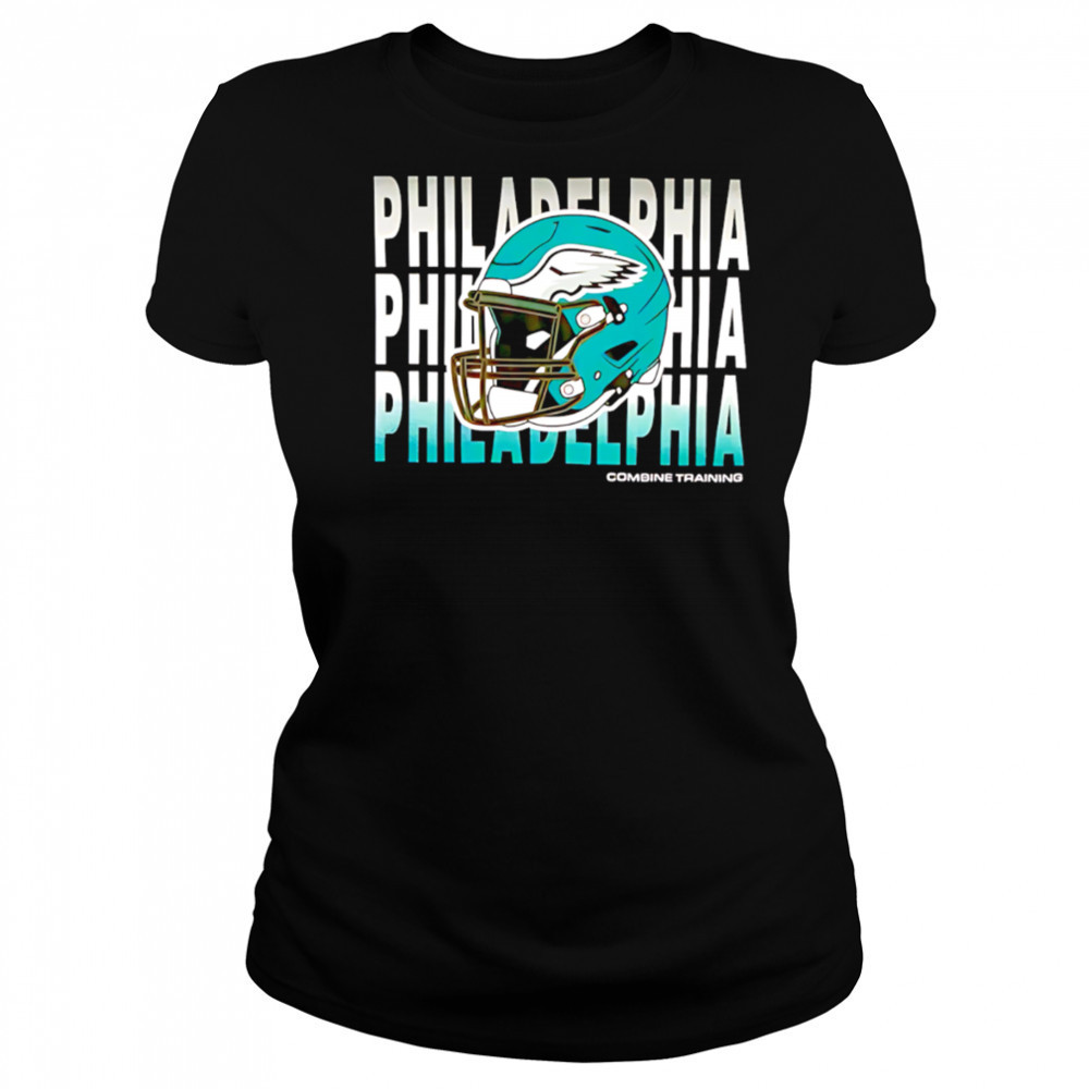 Philadelphia Eagles repeat helmet combine training 2025 shirt Women's T-shirt