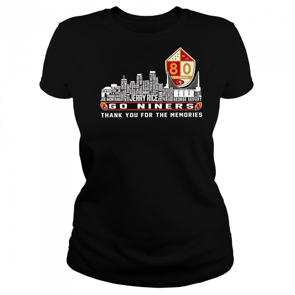 San Francisco 49ers Go Niners Thank You For The Memories T-Shirt Women's T-shirt