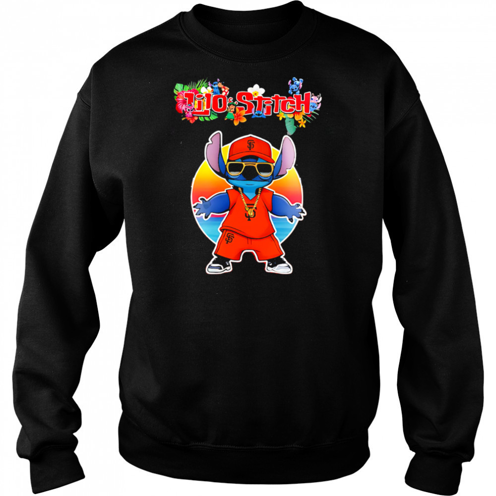 San Francisco Giants x Lilo and Stitch Baseball shirt Sweatshirt