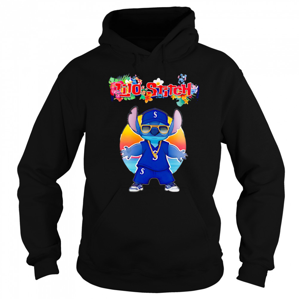 Seattle Mariners x Lilo and Stitch Baseball shirt Hoodie