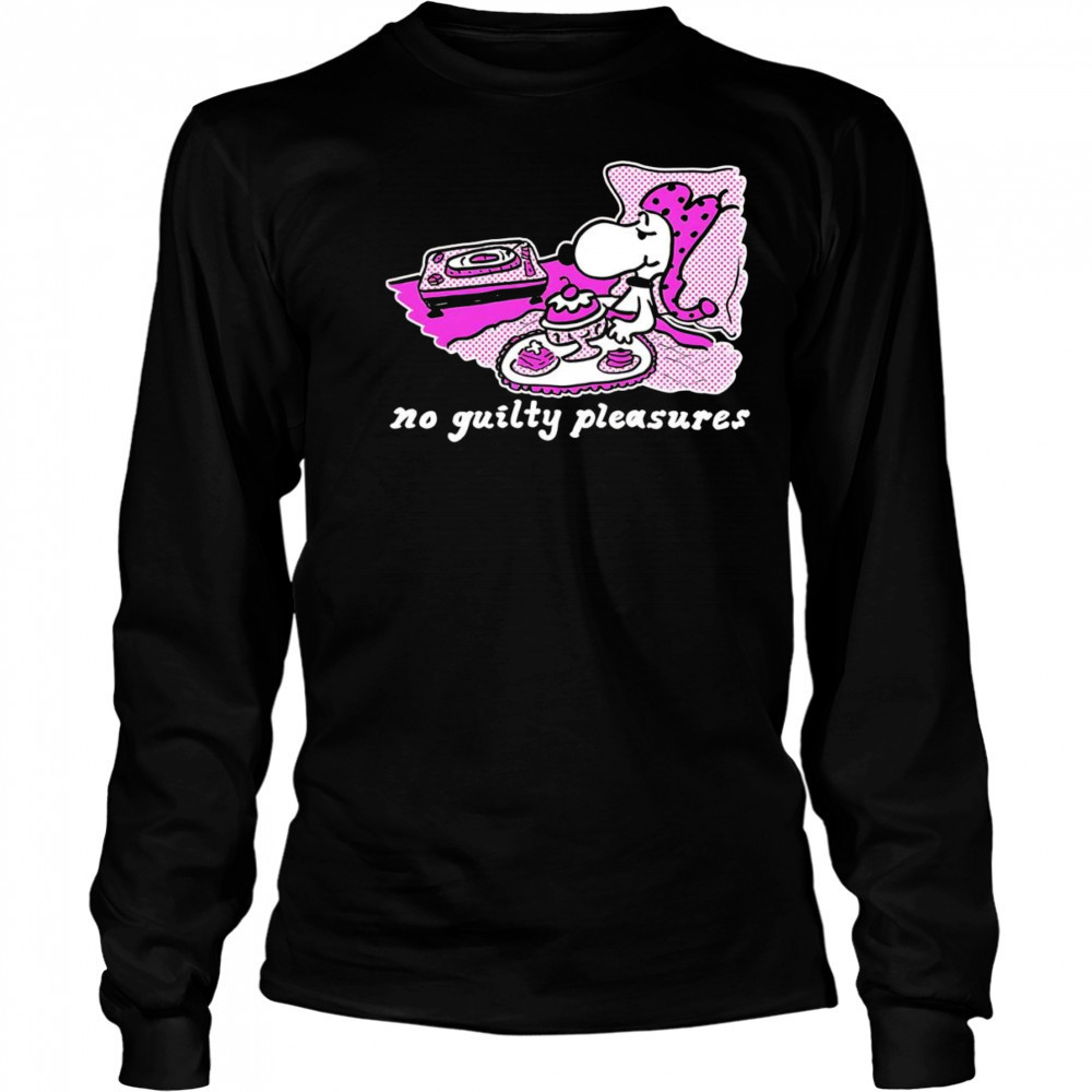 Snoopy guilty pleasures shirt Long Sleeved